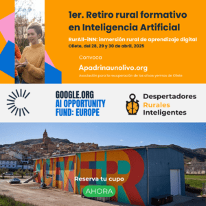 ¿Eres un agente de innovación territorial, turismo regenerativo o emprendimiento con propósito? ¡Únete al 1er Retiro Rural Formativo en Inteligencia Artificial RurAll-iNN! Sumérgete en una experiencia única de aprendizaje digital en el corazón de Oliete, del 28 al 30 de abril de 2025. ¿Qué te ofrece RurAll-iNN? Formación de vanguardia: Participa en el Programa de Inteligencia Artificial y desarrolla tus competencias digitales. Aprende a aplicar la IA al servicio del mundo rural. Inmersión rural: Conéctate con la naturaleza y la comunidad de Oliete. Vive una experiencia transformadora en un entorno inspirador. Desarrollo profesional: Adquiere habilidades clave para impulsar la innovación territorial. Contribuye a la creación de "Smart Villages". Networking: Conoce a otros agentes de cambio y construye alianzas estratégicas. Forma parte de una comunidad impulsora del talento rural-digital.