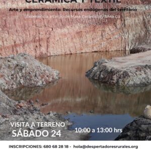 🏺☀🏘 Continúa el ciclo de Cerámica y Textil a cargo de @maliaceramica en colaboración con @silviagil.m Te esperamos este sábado 24 en el Centro Despertadores Rurales de Oliete. Una oportunidad única para explorar el arte y la artesanía, a partir de los recursos endógenos del territorio. ¡Reserva tu plaza y acompáñanos! Más información e Inscripciones en 680 68 28 18